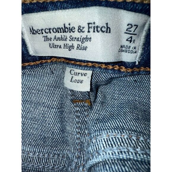 Abercrombie & fitch curve love the ankle straight ultra high rise 4/27 #714 - Picture 6 of 8